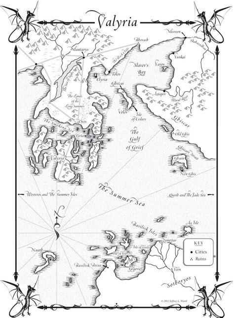 Map of Valyria - A Game of Clothes