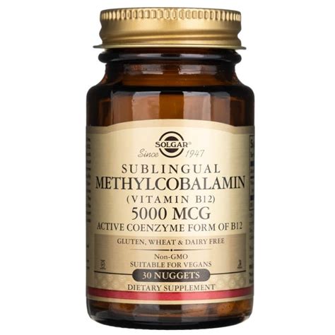 Solgar Witamina B12 Metylokobalamina 5000 mcg 30 tabletek