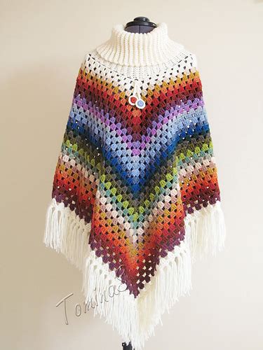 Ravelry Cowl Neck Poncho Pattern By Simone Francis