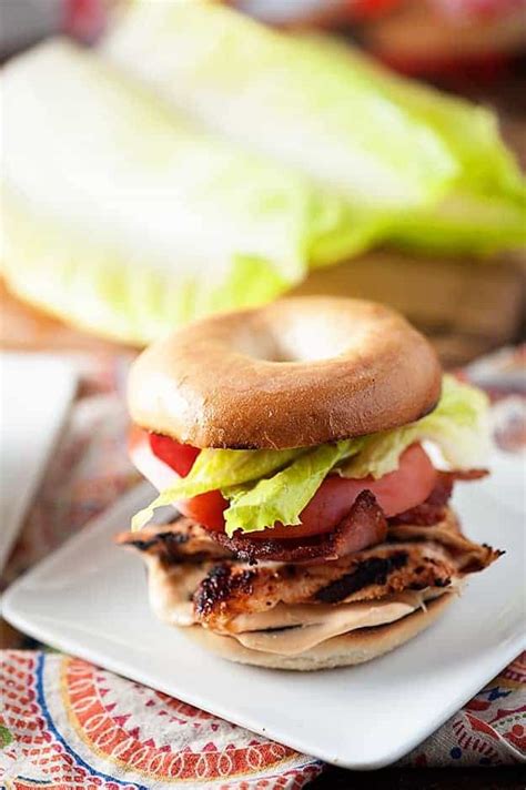 Spicy Chicken Blt Bagels — Buns In My Oven