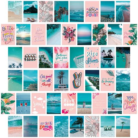 Buy Photo Wall Collage Kit Pink Teal Bedroom Picture Collage Kit For