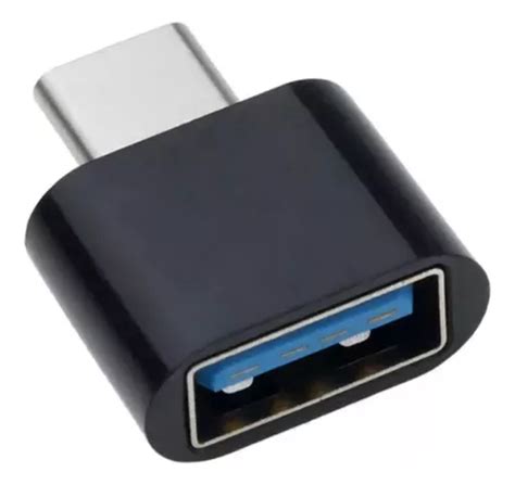 Plug Adaptador Conversor Otg 3 0 Usb Femea Para Usb C Macho Cor Preto