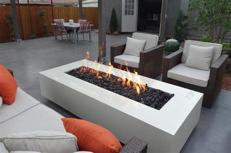 Rectangular Powder Coated Steel Fire Pit