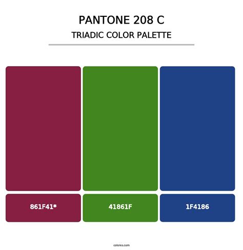 Pantone 208 C Color Palettes