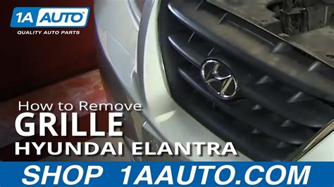 How To Remove Install Front Grill Hyundai Elantra Youtube