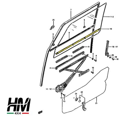 Suzuki Samurai And Sj Weatherstrip Front Door Inner Hm X