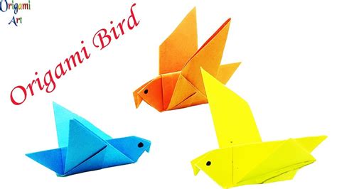 Origami Bird How To Make A Paper Bird That Can Fly Easy Instruction