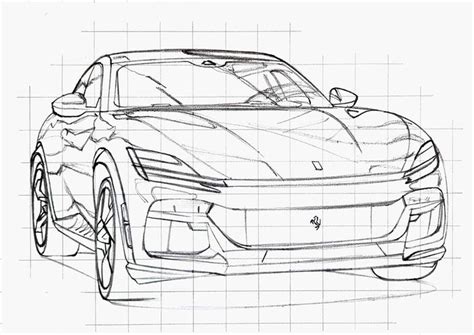 How To Draw A Ferrari Purosangue In 14 Easy To Follow Steps