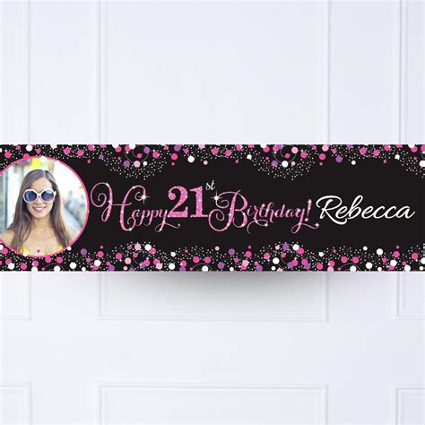 21st Birthday Personalised Banners | Customised Party Banners | Party ...