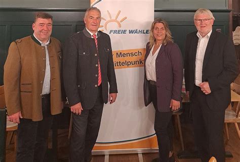 Kandidatenteam der Freien Wähler im Landkreis Rosenheim komplett