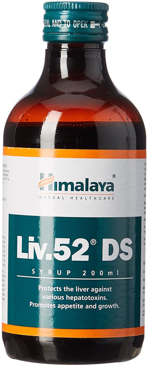 Himalaya Liv 52 DS Syrup Blue 200 Ml Amazon In Health Personal Care