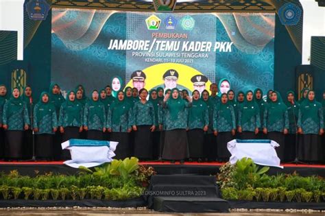 Gubernur Ali Mazi Hadiri Pembukaan Jambore Temu Kader Pkk Tingkat