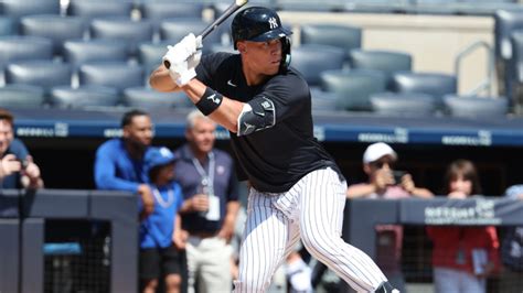 Aaron Judge Injury Update Yankees Slugger Takes Live Batting Practice