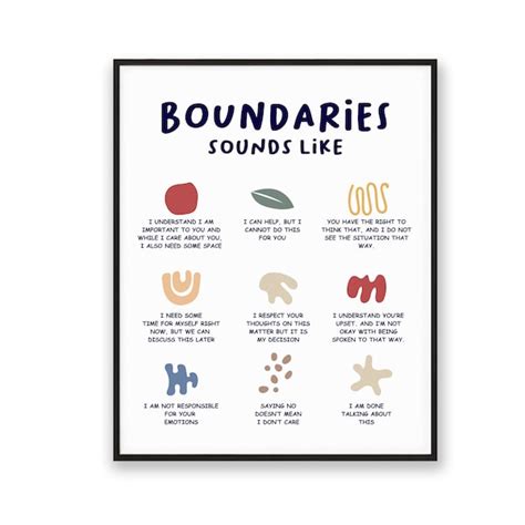 Personal Boundaries Worksheets Etsy