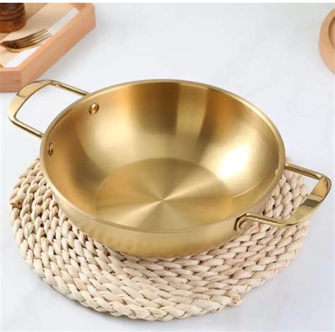 Dream Fantastic Korean Stainless Steel Cooking Pots Seafood Double Ear