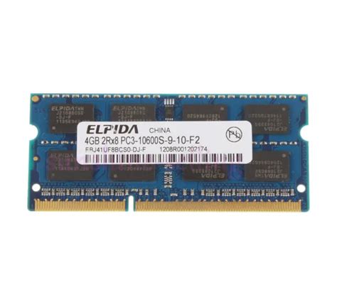 ELPIDA 4GB 2RX8 PC3 10600S DDR3 1333Mhz 204Pin SO DIMM 1 5V RAM Laptop