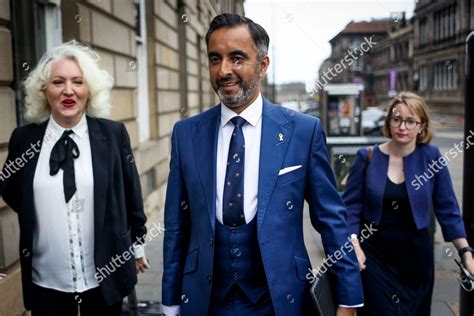 Lawyer Aamer Anwar Leaves Edinburgh Sheriff Editorial Stock Photo ...