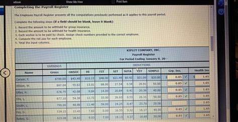 Continuing Payroll Problem A Chapter You Have Chegg