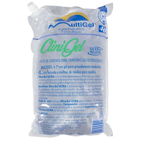 Gel Condutor Incolor Para Ultrassom 5kg Multi Gel Ultra Andreoli