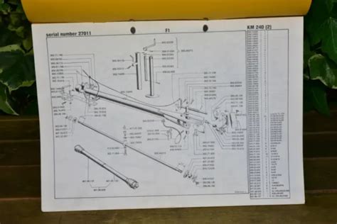 Vicon Km240 27011 Olympus Mower Crimper Spareparts List In English 70001914 £1400 Picclick Uk