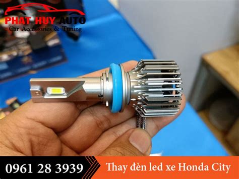 Thay đèn halogen bằng led xe Honda City