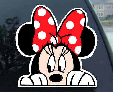 Minnie Mouse Vinyl Decal Car Window Mirror Bumper Laptop Etsy