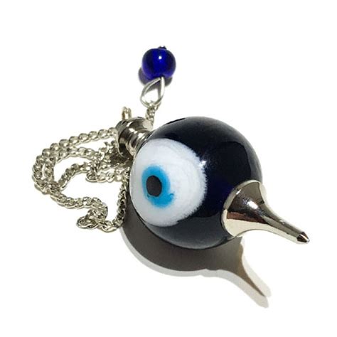 Evil Eye Crystal Ball Shaped Dowser Pendulum For Reiki And Chakra