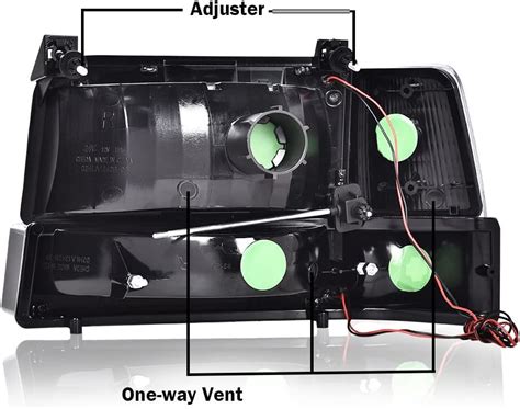 Cnnell Conjunto De Faros Delanteros Compatible Con Ford Broncof