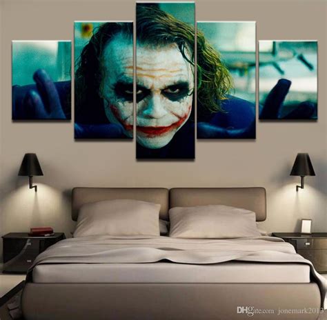 Heath Ledger Joker Canvas Painting At Paintingvalley Explore