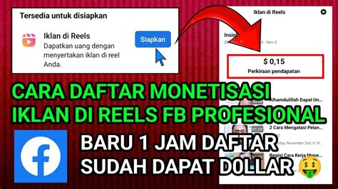 Monet Iklan Di Reels Facebook Pro Cara Aktifkan Monetisasi Iklan Di