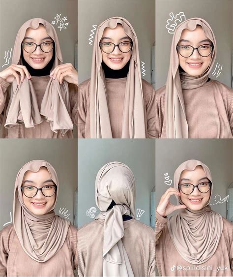 Pin By Kinanthia On Simpan Cepat Hijab Tutorial Pashmina Hijab