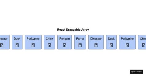 React Draggable Array Forked Codesandbox