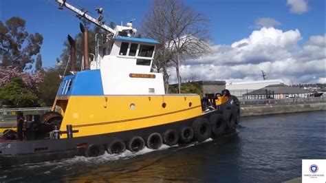 On Tuesday April 16th I Saw A Western Towboat Co Tugboat Head Through The Seattle Boat Locks