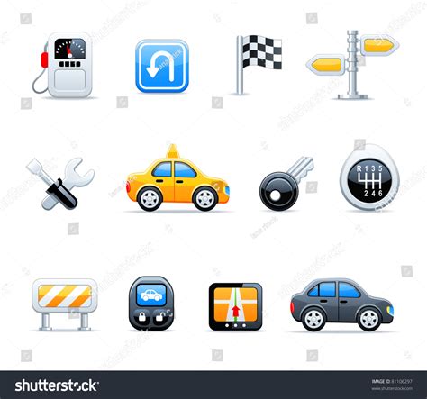 Vector Car Icons - 81106297 : Shutterstock