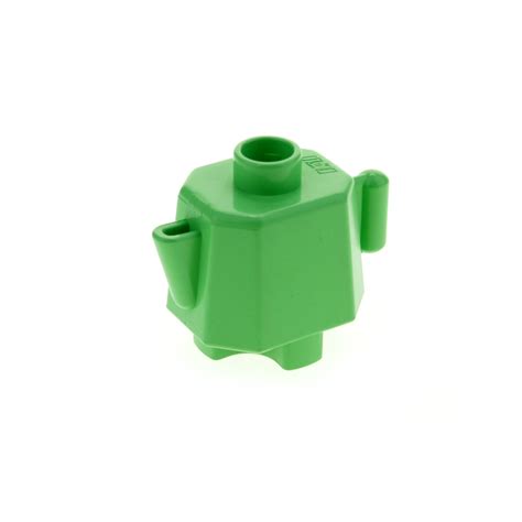 1x Lego Duplo Geschirr Kanne hell grün klein Kaffee Tee Küche 4904