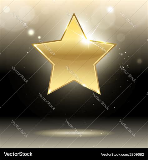 Gold star Royalty Free Vector Image - VectorStock