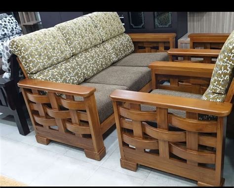 5 Seater Teak Wood Wooden Sofa Set At Rs 28000 Set In Chennai ID