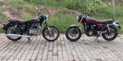 New Re Classic 350 Vs Honda Hness Cb350 Detailed Comparison Video