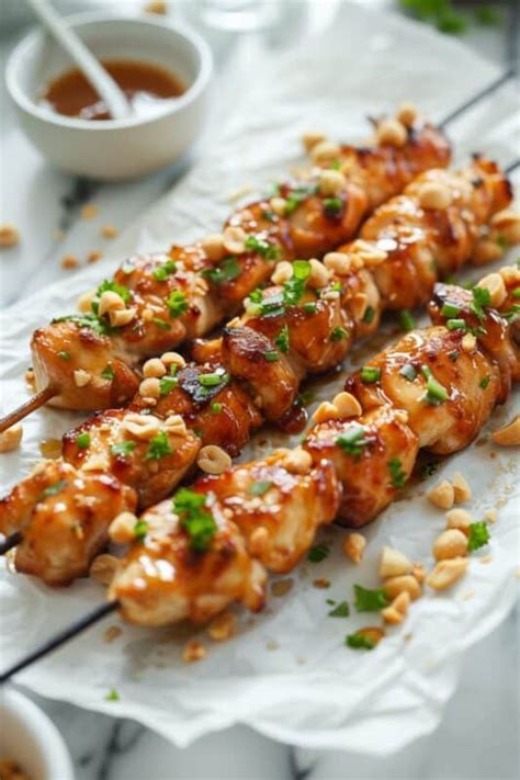 Honey Garlic Chicken Skewers BeCentsational