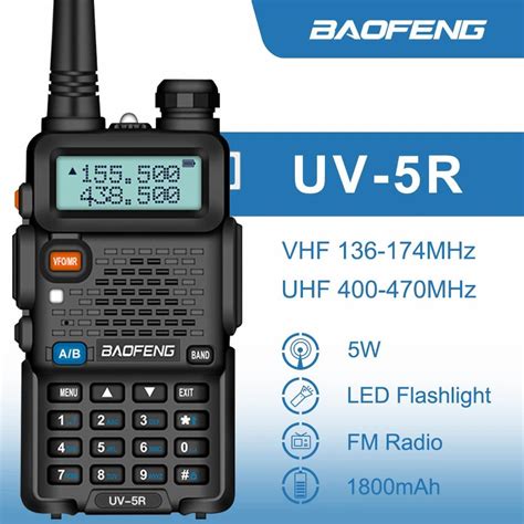 CODOriginal UV5R Handheld Radio VHF UHF Dual Band UV 5R Baofeng