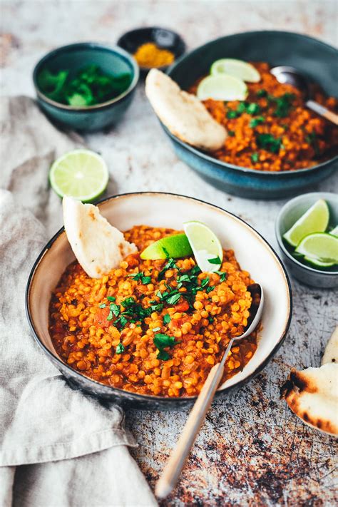 Rote Linsen Dal Mit Kokosmilch Vegan Und Blitzschnell Auf Dem Tisch