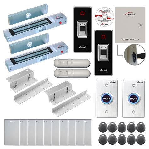 Fpc Two Doors Access Control Electromagnetic Lock For Inswinging