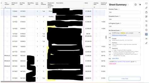 Can I Get Help With A Sumif Formula For A Sheet Summary — Smartsheet Community