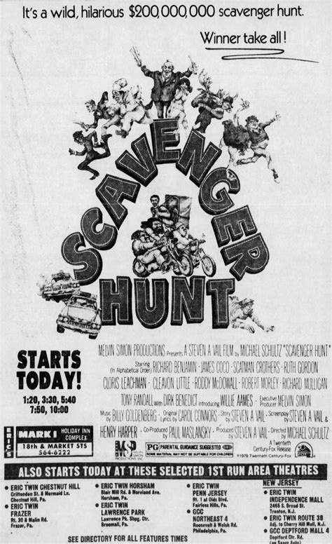 Scavenger Hunt (1979) | Scatman crothers, Cleavon little, Richard mulligan