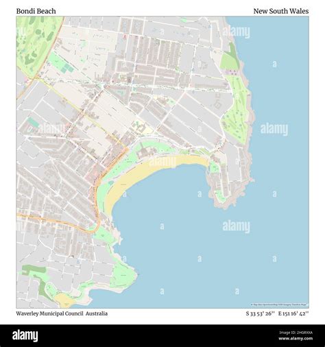 Bondi Beach Map Cut Out Stock Images And Pictures Alamy