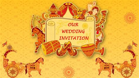 Rajasthani Marwari Style Wedding Invitation Animated Video Save The