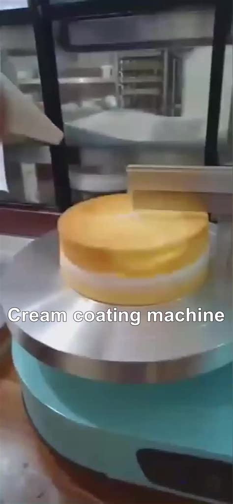 Commercial Automatic Cake Frosting Icing Coating Machine Rotary