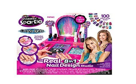 Crazart Shimmer And Sparkle Crazy Lights Super Nail Salon Kit Super