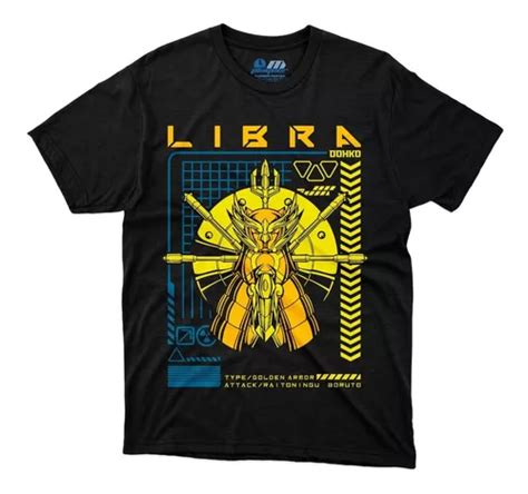 Playera Caballeros Del Zodiaco Saint Seiya Libra Dokho Armad Meses