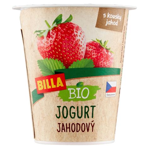 BILLA BIO Jogurt jahodový 150g